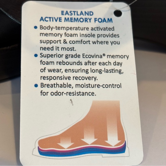 NWT Eastland Women's Black Thong Laurel Wedge Sandals SZ 7 - Picture 8 of 10